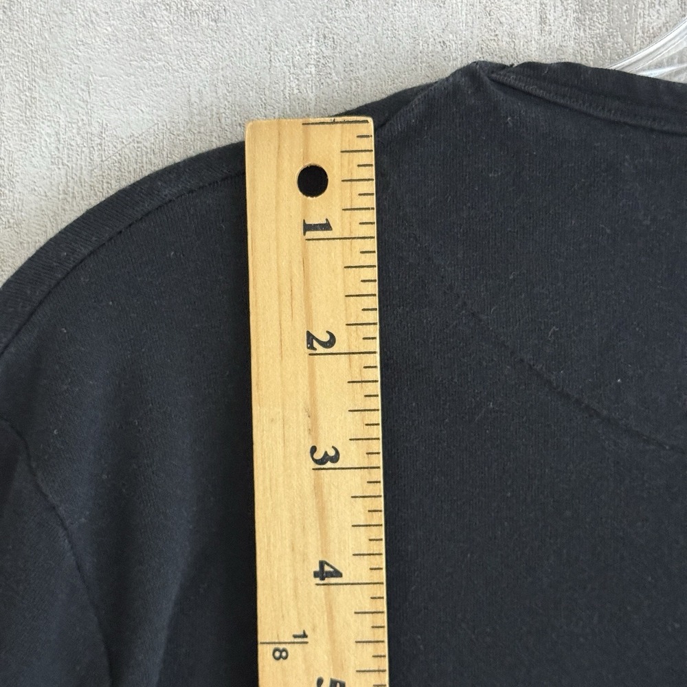 Burberry London Shirt Womens Large Long Sleeve Black Nova Check Elbow Patch READ - Picture 9 of 13